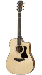 TAYLOR 110ce 100 Series, гитара электроакустическая, форма корпуса дредноут, мягкий чехол TAYLOR 110ce 100 Series, гитара электроакустическая, форма корпуса дредноут, мягкий чехол