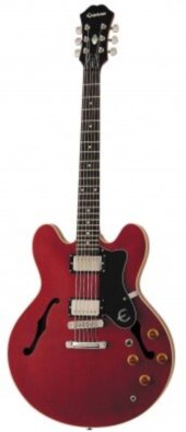 EPIPHONE DOT CHERRY полуакустическая электрогитара, цвет красный