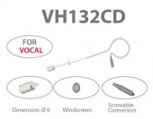 AV-Jefe VH 132CD Bl минимикрофон конденсаторный кардиоид. 50-18кГц, съемный кабель, черный