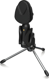 Behringer BV4038 винтажный конденсаторный USB-микрофон, суперкардиоидный, диафрагма 14 мм, 50-17000 kHz, SPL 132 дБ, стойка и держатель в комплекте