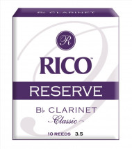 RICO RCT1035, Reserve Classic, №3.5 Трости для кларнета Bb, 10 шт./упак RICO RCT1035, Reserve Classic, №3.5 Трости для кларнета Bb, 10 шт./упак
