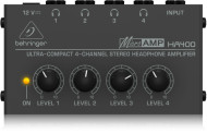 Behringer HA400 миниатюрный 4-канальный усилитель для стереонаушников