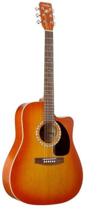 Art & Lutherie CW CEDAR SUNRISE QI + Кейс электроакустическая гитара Dreadnought, цвет - санбёрст