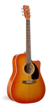 Art & Lutherie CW CEDAR SUNRISE QI электроакустическая гитара Dreadnought, цвет - санбёрст