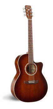 Art & Lutherie CW FOLK CEDAR ANTIQUE BURST QI + Кейс электроакустическая гитара Grand Auditorium, сан