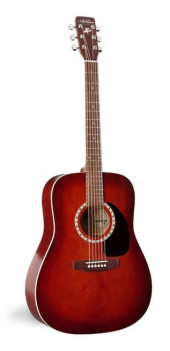 Art & Lutherie CW SPRUCE BURGUNDY QI электроакустическая гитара Dreadnought, цвет - красный