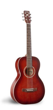 Art & Lutherie AMI SPRUCE BURGUNDY акустическая гитара Parlor, цвет - красный