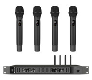 FBW A4-VOCAL1 четырёхканальная вокальная радиосистема, A140R+4xA101HT, 512-562МГц, FM-модуляция, 2/10/30мВт, 3 уровня Squelch, индикация батареи, 50Гц-15кГц