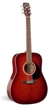 Art & Lutherie SPRUCE BURGUNDY акустическая гитара Dreadnought, цвет - красный